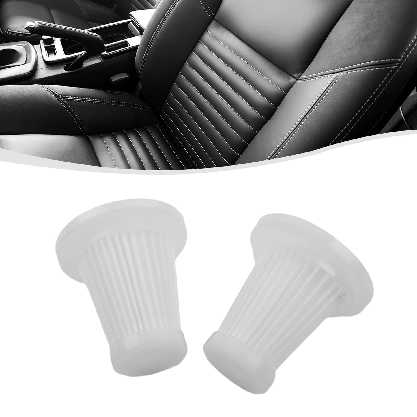 2/3/5/10/20 Pcs Reusable Car Vacuum Cleaner Replace Accessories Washable Filters Handheld Vacuum Cleaner Accessories Reusable